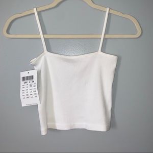 White Brandy Melville Faye Tank